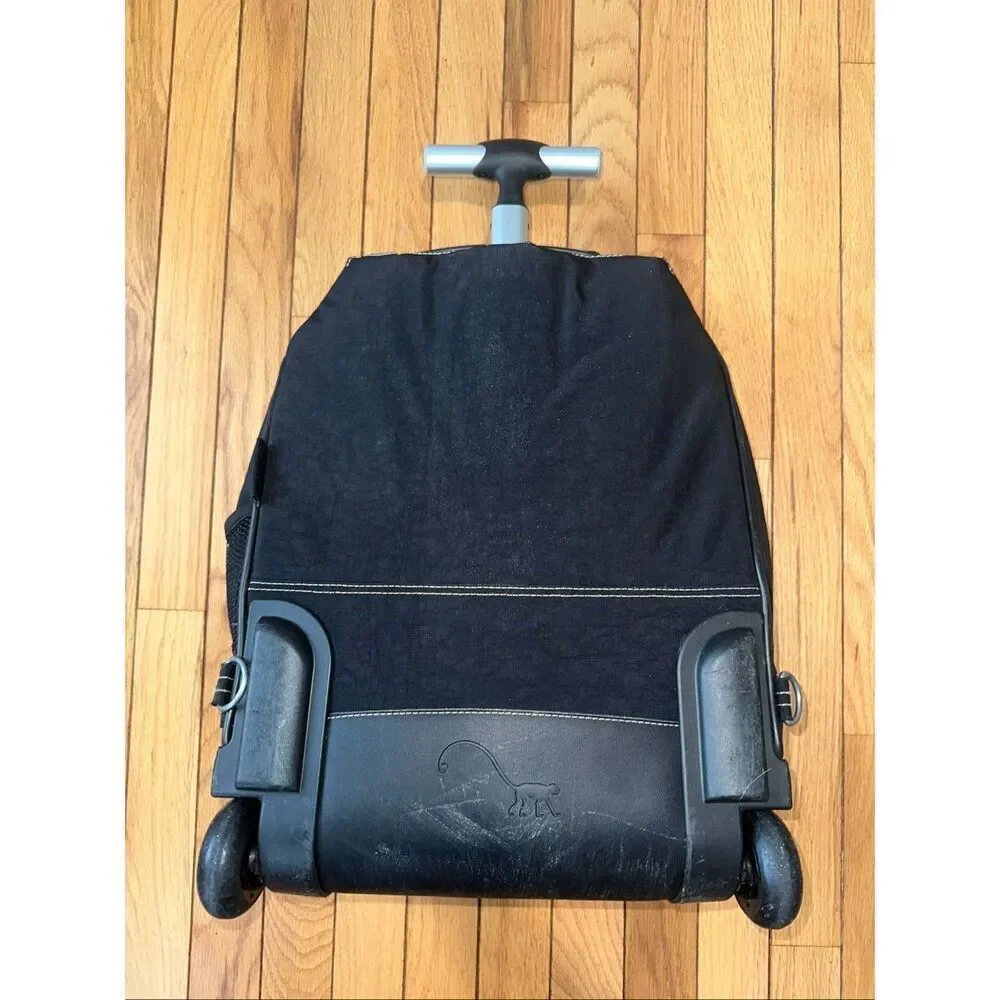 Kipling Wheeled Rolling Backpack Carry On Luggage Black